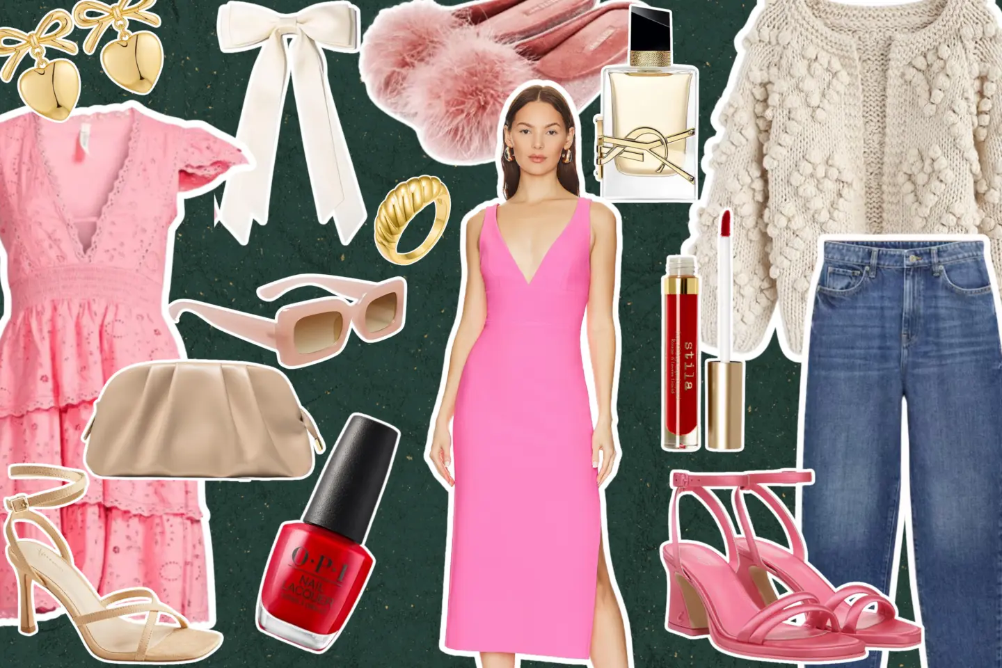 Different outfits ideas and accesories for Valentine's Day